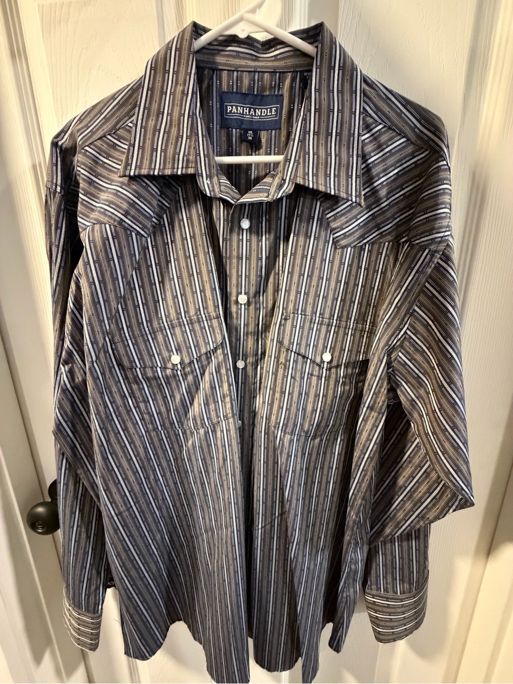 Panhandle Striped Pearl Snap LongSleeve
